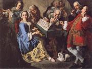 TRAVERSI, Gaspare The Music Lesson oil painting reproduction